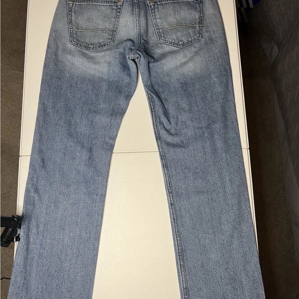 Hollister Men Light Wash Straight Leg Button Fly Authentic Denim Jeans 29 Inseam - Picture 6 of 12